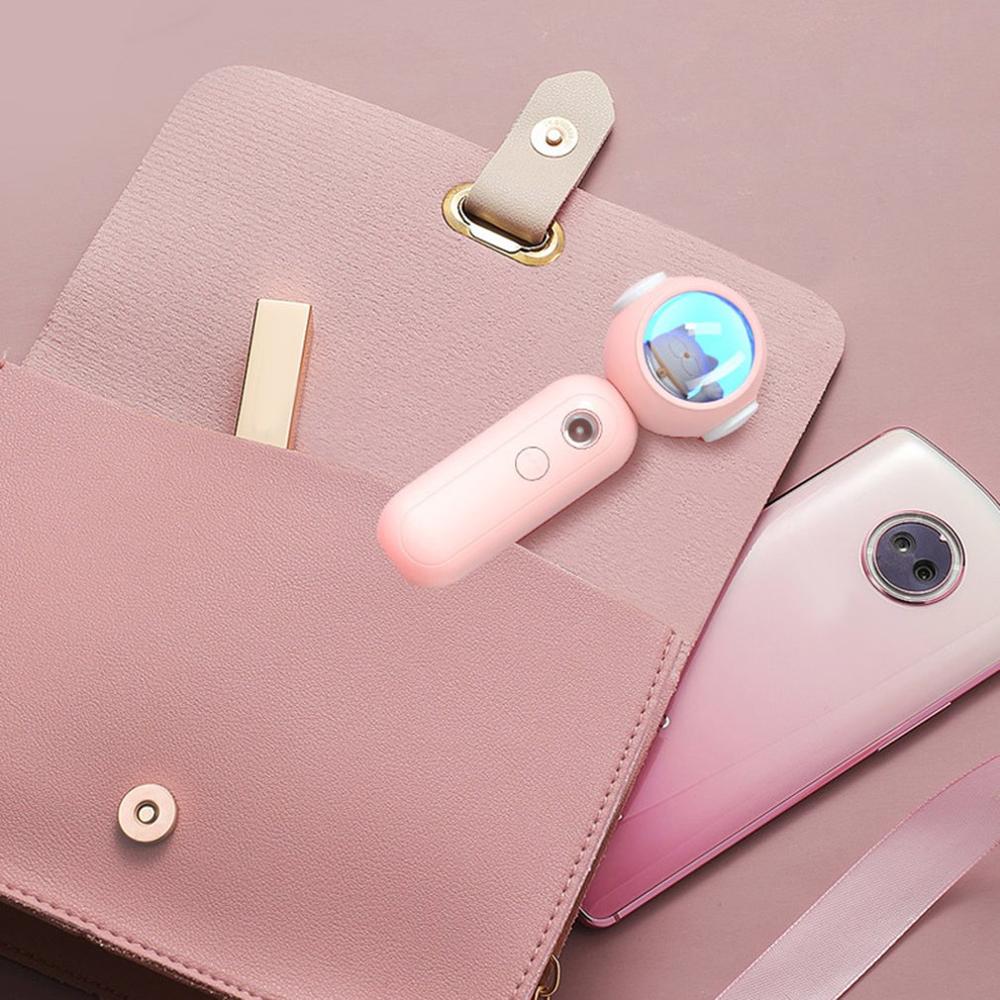 Draagbare Lucky Cat Vochtmeter Luchtbevochtiger Mechanische Nano Ionische Gezicht Hydraterende Ultrasound Thuisgebruik