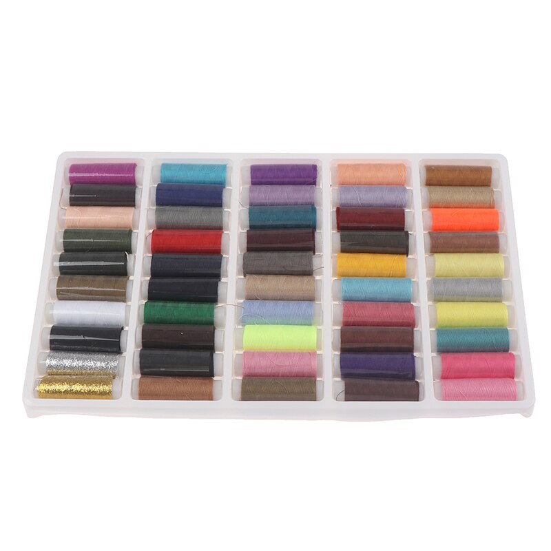 50Pcs/box Colorful Sewing Thread Home Sewing Kit for Machine Thread Hand DIY Sewing Thread Kit