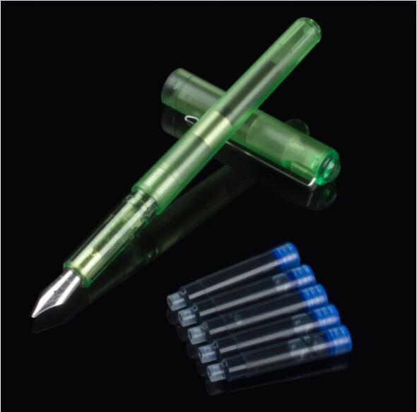 JINHAO 991 Black Transparent Matte Color Fine nib fountain pen Pens for Students of school stationery: 02