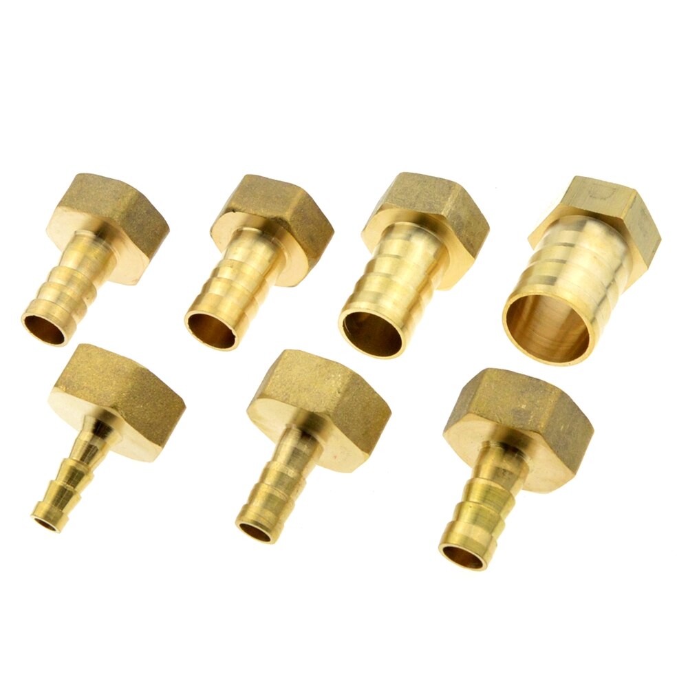 Brass 12mm 14mm 8mm 10mm 19mm 25mm Hose Barb Tail Fitting 3/4" PT BSP Female Thread Connector Joint Copper Pipe Coupler Adapter
