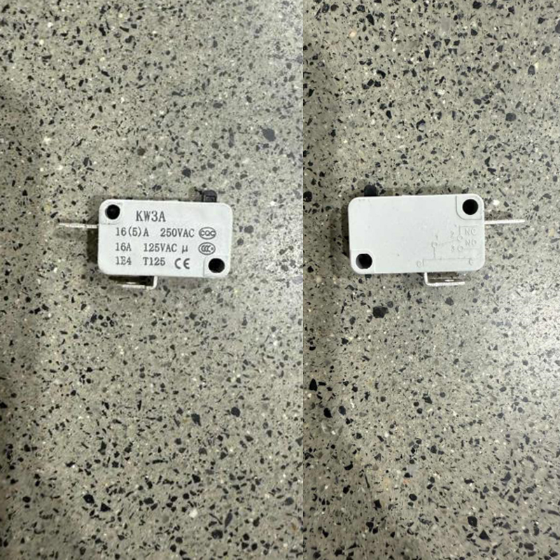 Microinterruptor para puerta de horno microondas, máquina de café de Kw3A-16A, normalmente abierto, electrodomésticos, límite de seguridad, interruptor de viaje, 1 ud.: Azul