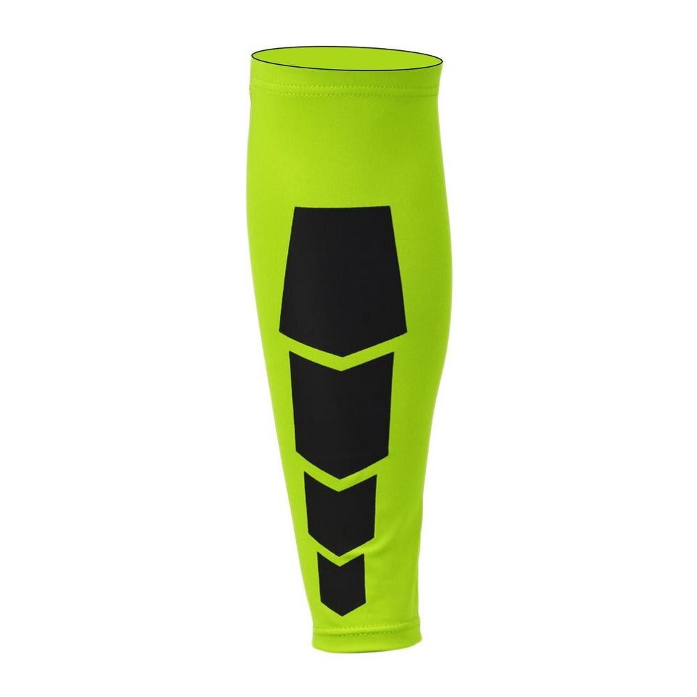 Men Sports Leg Calf Leg Brace Support Stretch Sleeve Compression Exercise Women Ease Cramping Fit Comfortably Calf Muscle: fluorescent green / L