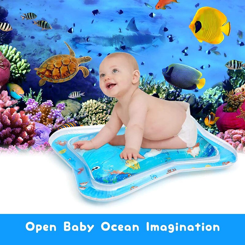 Water spray pad baby water pad inflatable water pad marine life mat ice pad baby inflatable pat music water pad