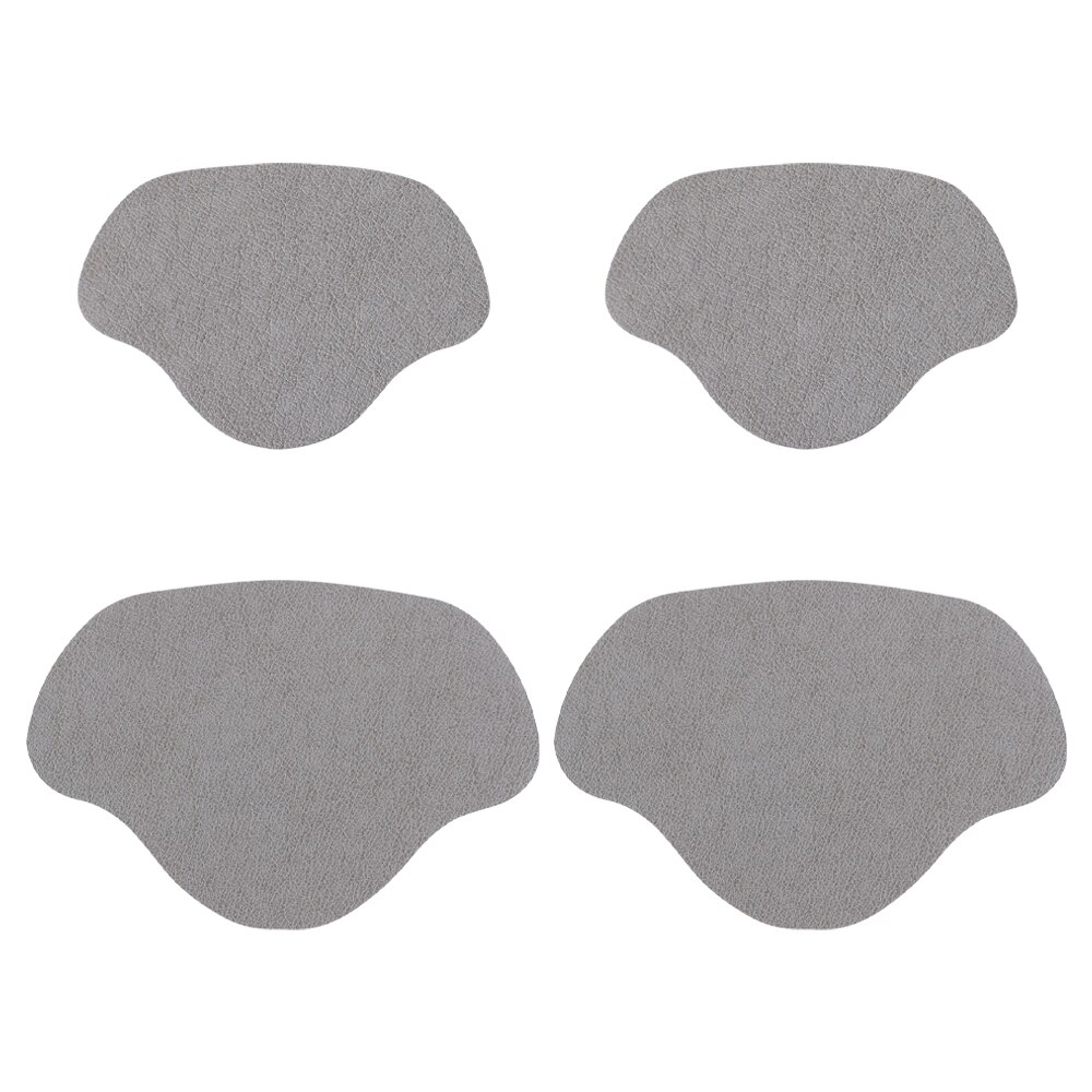 Patch de réparation de chaussures, 4 pièces, semelles intérieures, tampons autocollants, trou de talon de chaussure, semelles adhésives pour réparation de chaussures de Sport, soins des pieds: Gray (Set)