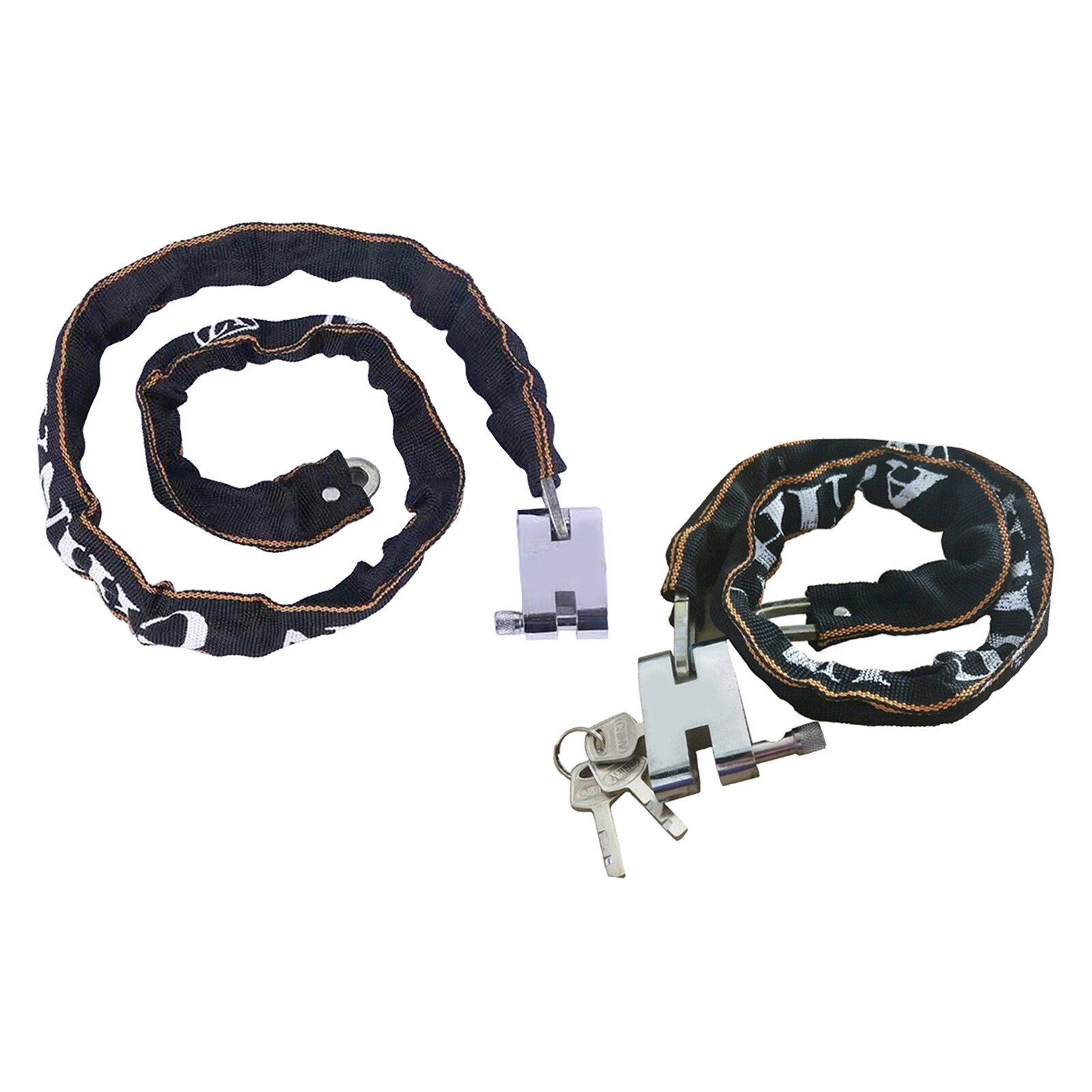 Bike Chain Lock with Nylon Sleeve Frame Protector Scooter Security Locks