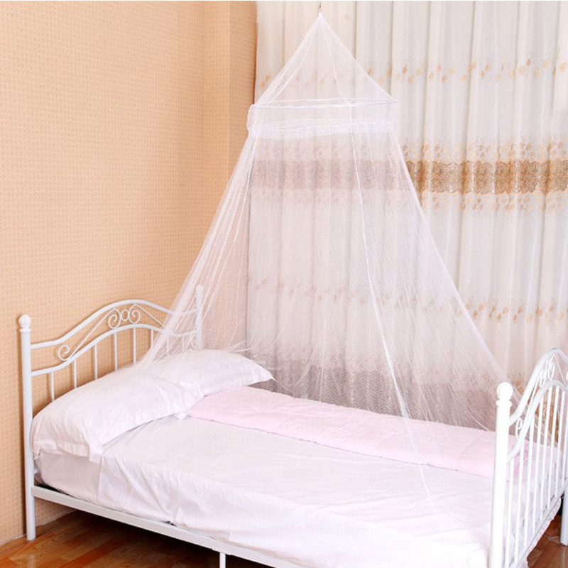 Mosquito Net Fly Insect Canopy Cotton Mosquito Net Bed Cover Curtain Bed Outdoor Canopy Netting Curtain Bed Supplies: White