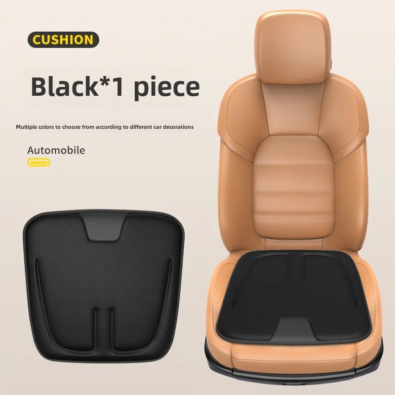 Cojín para asiento de coche, seda de hielo, transpirable, antideslizante, Interior del vehículo, conductor principal, almohadilla de ventilación de panal, Universal para las cuatro estaciones