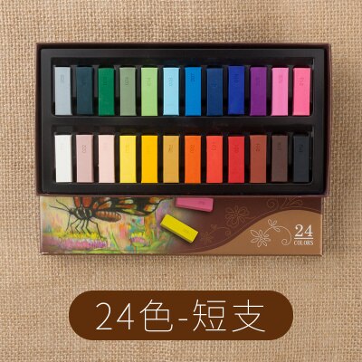 LifeMaster Simbalion Soft Pastel Set Chalk Pastels Art Set Painting Supplies: 24 Colors Short