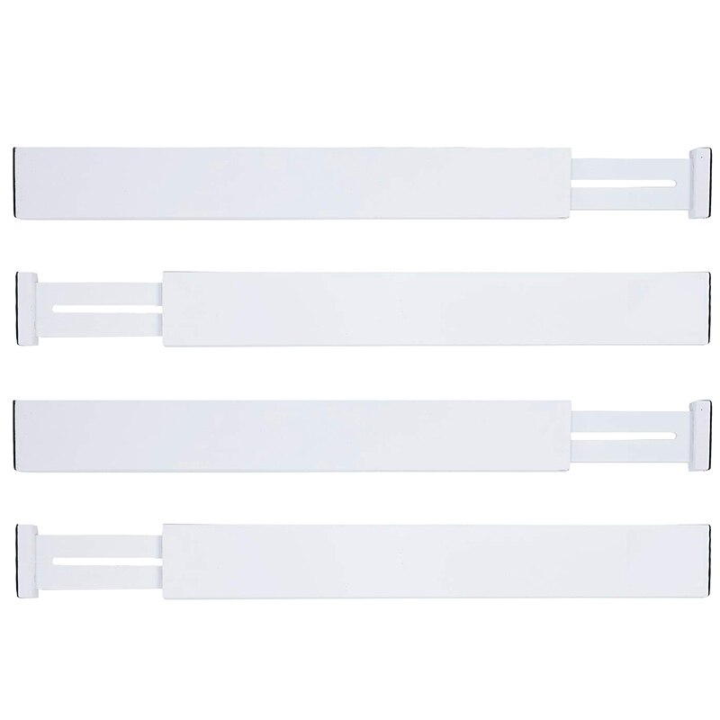 LIXF Bamboo Drawer Dividers Kitchen Drawer Organizers Spring Adjustable & Expendable Tray Organizer for Kitchen, Baby Drawer, Ba