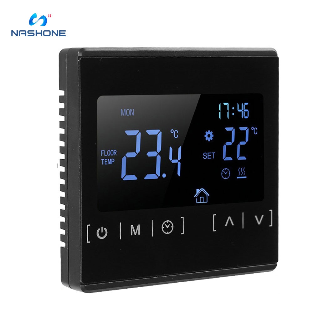 Nashone Touch Screen Thermostat 220v Temperature Controller Thermoregulator Back Light Electric Heating Room Floor Thermostat