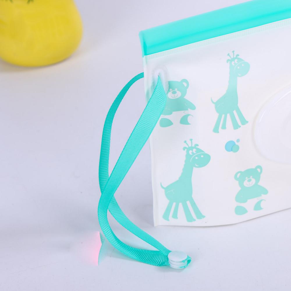 Milieuvriendelijke Snap Band Baby Doekjes Box Draagbare Clamshell Cosmetische Houder Herbruikbare Navulbare Draagbare Baby Doekjes Container