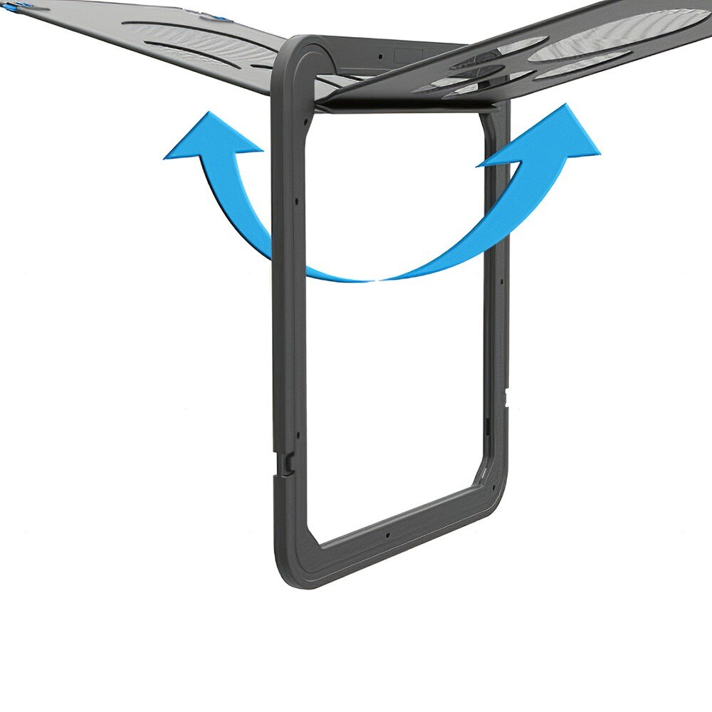 Pet Screen Door Magnetic Flap Screen Automatic Lockable Black Door for Small Cat Kitten Puppy H27001