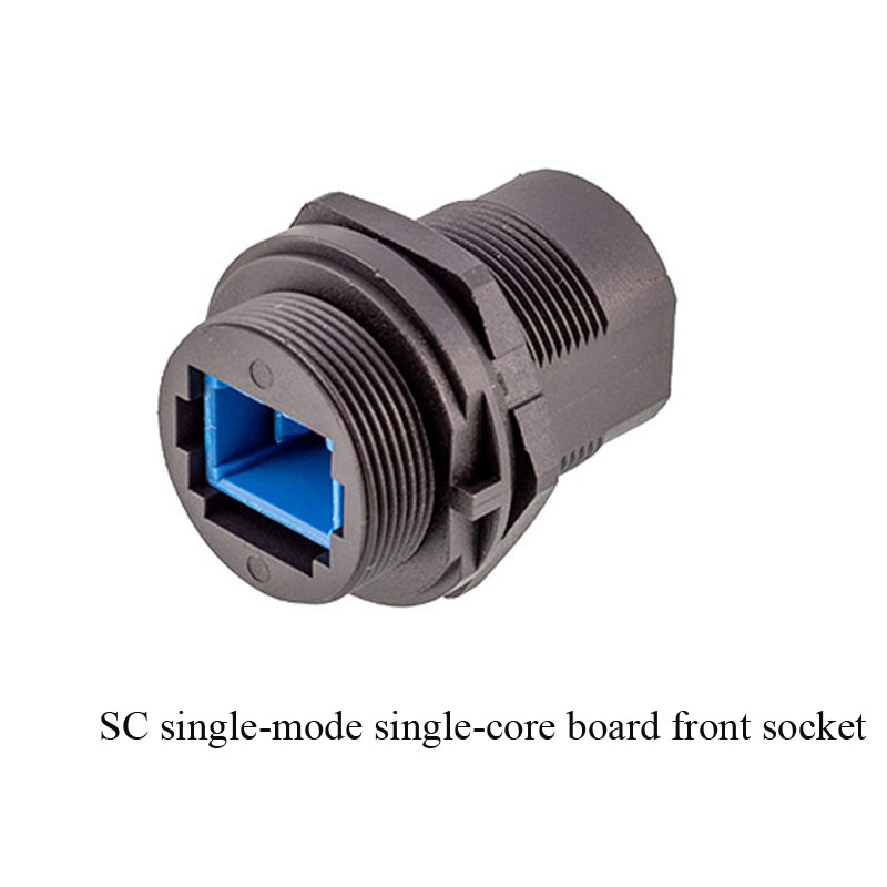 Wasserdichte LC/SC-Glasfaser-Steckdose für Höhle Außenbereich, IP67, FDDI, Einzelmodus, Einzelkern, Dual-Ader-Stecker, SC-Glasfaserkabel: Silber
