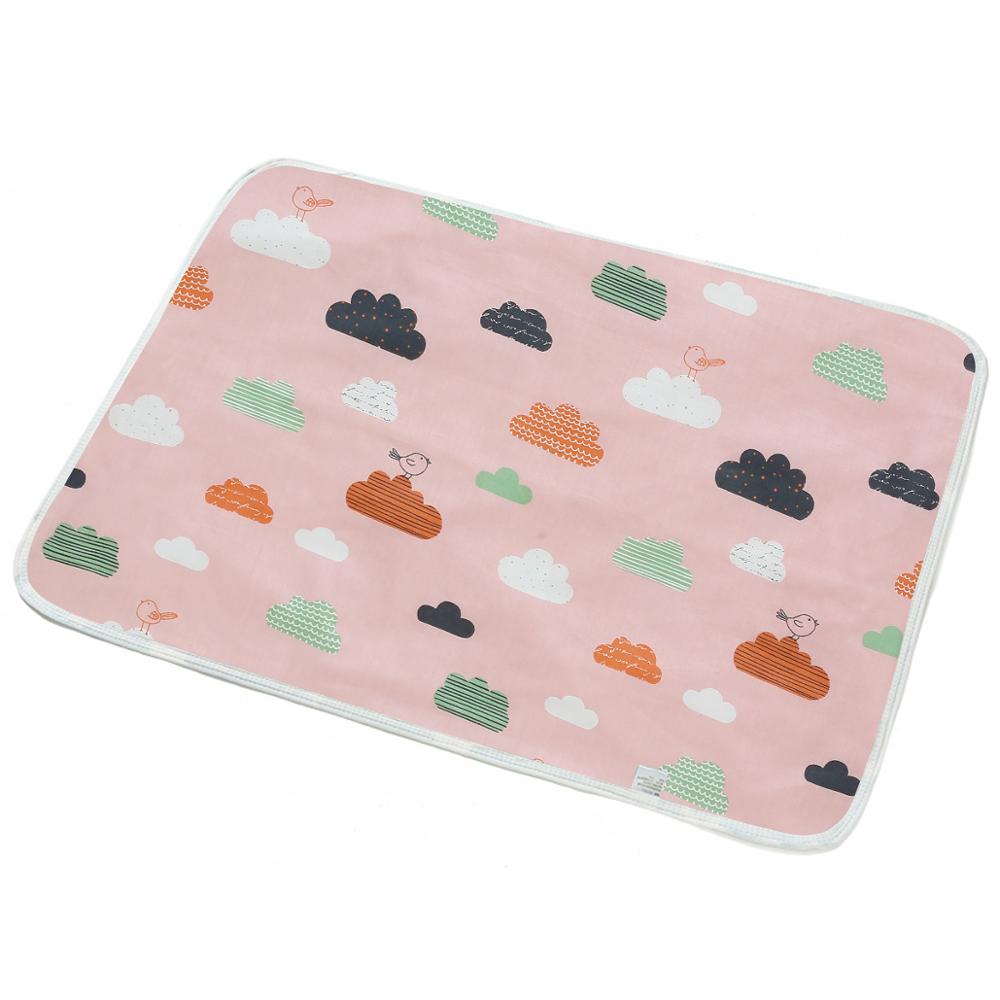 Babyble puslemåtte madras foldbar vandtæt nyfødt liggeunderlag rejsepudemåtter til babysengesæt 35*45cm: Mønster e