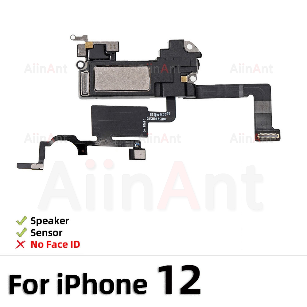 AiinAnt Telefon oben Nähe Sensor Klang Ohr Hörer Lautsprecher biegen Kabel Für iPhone 11 12 Profi X Xr Xs max 5s 7 8 Plus Sapre Teil: transparent