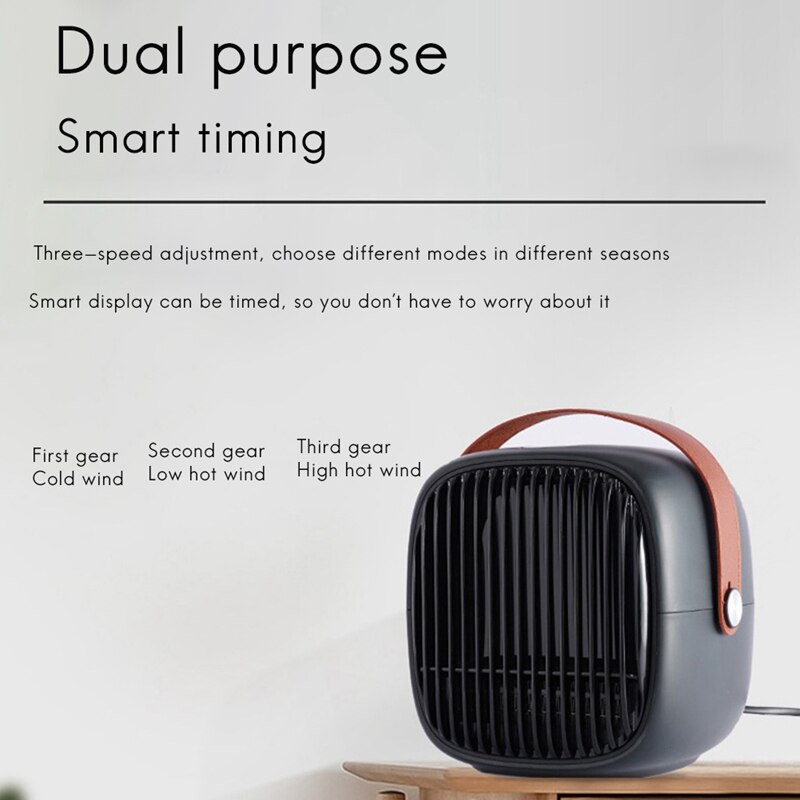 Draagbare Elektrische Luchtverwarming Zowel Koud En Warm Mode Led Display Contact Controle Elektrische Kachel Warmer (Eu Plug)
