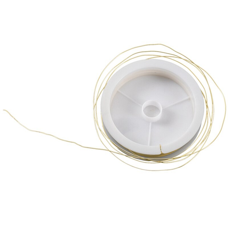 Coloured Brass Wire Gold 9m x 0.5mm