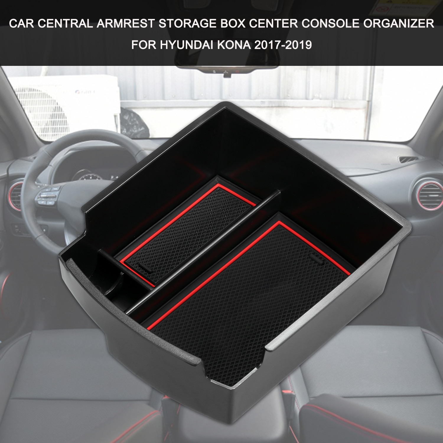 Auto Centrale Armsteun Opbergdoos Center Console Organizer Center Console Tray Vervanging Voor Hyundai Kona