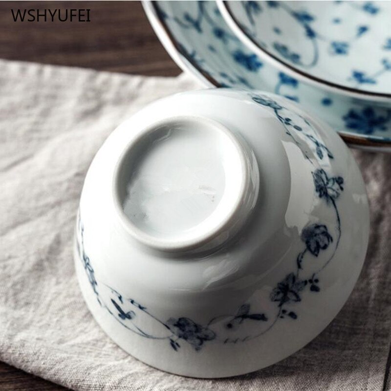1 pcsjaponais petit déjeuner assiette nourriture fruits dessert assiette snack plateau cuisine boîte de rangement japonais en céramique bol soupe bol ensemble de couverts