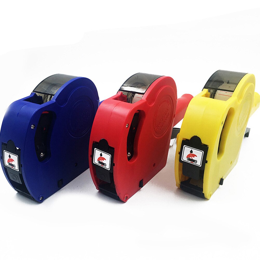 Etikettmaskin detaljhandelsverktyg exakt köpcentrum 8 siffror för kontor manuell livsmedelsbutik numerisk prislapp maskin stormarknad