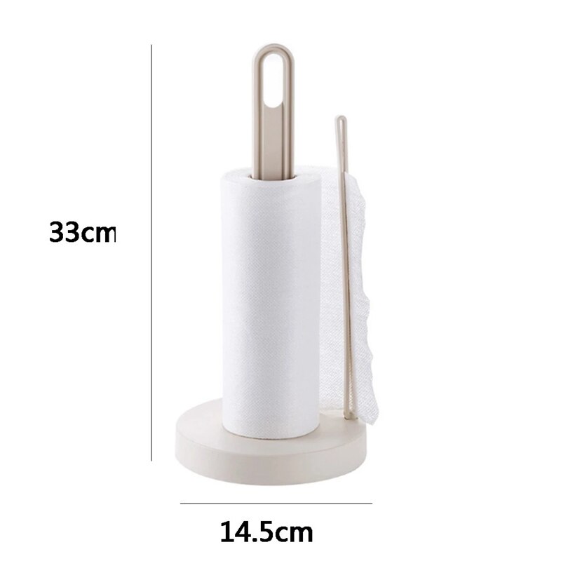 Toilet Kitchen Paper Towel Roller Tissue Holder Plastic Rack Desktop Floor Vertical Napkins Stand Bathroom Storage