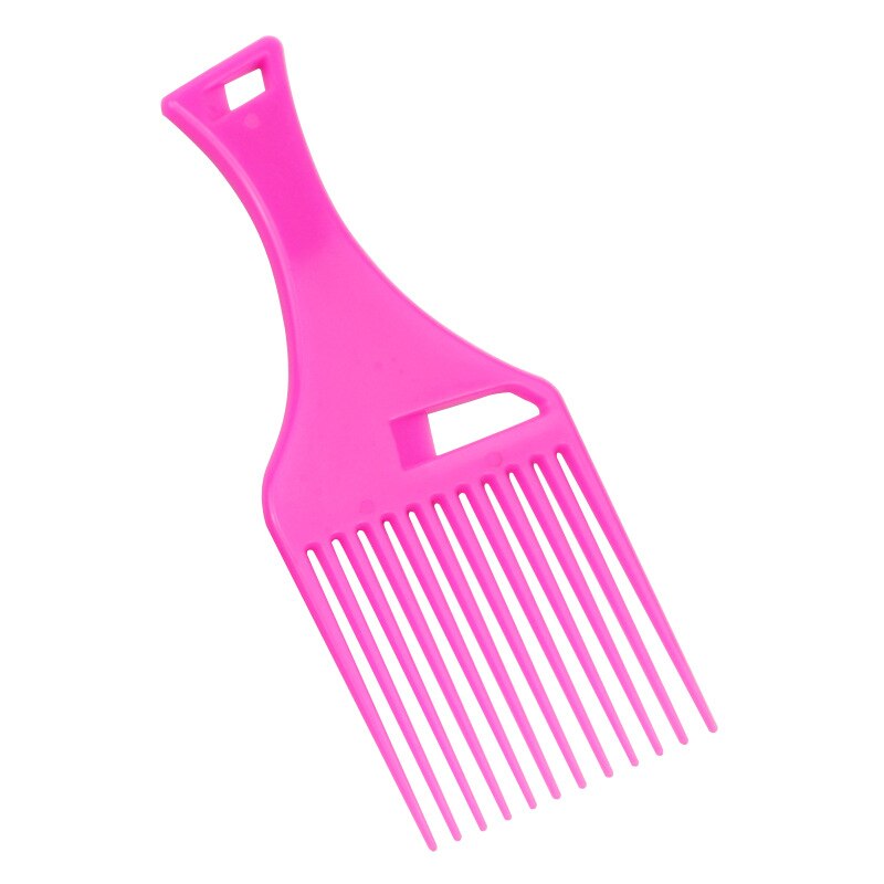 Hollow out cha shu Beauty Tool Pick Comb Make Oil Big Back Head Aircraft Head Modeling cha shu Does Not Damage Scalp: Pink