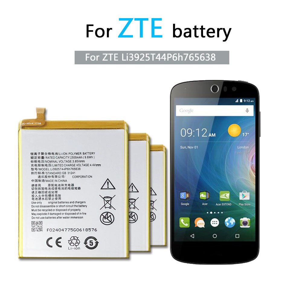 Neue Li3925T44P6h765638 2500mAh Batterie Für ZTE Klinge V8 Lite 5,0-zoll praktisch Batterien Werkzeuge