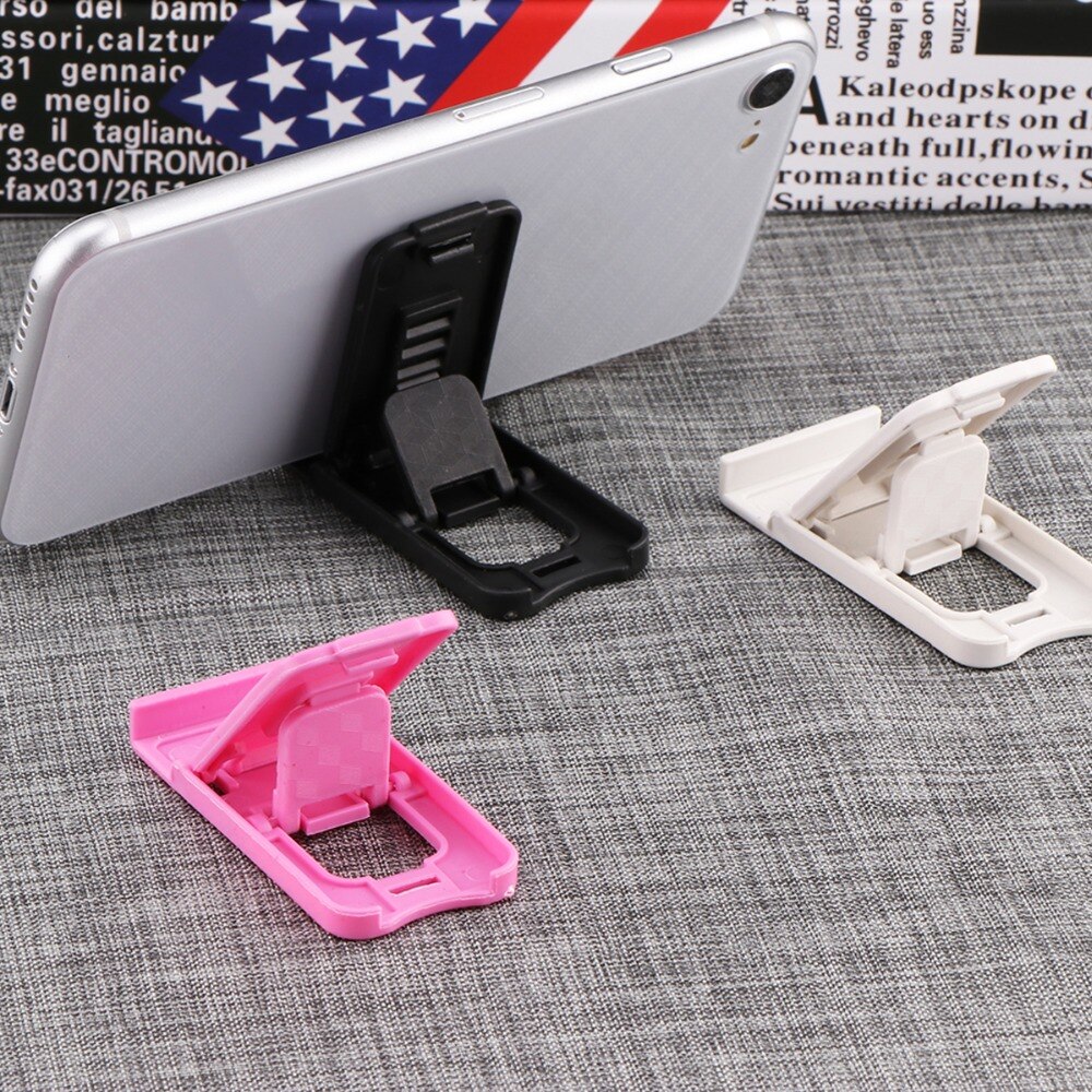 Universal Plastic Phone Holder Stand Foldable Desk Stand Holder 4 Degrees Adjustable Universal For IPhone For Xiaomi Phone