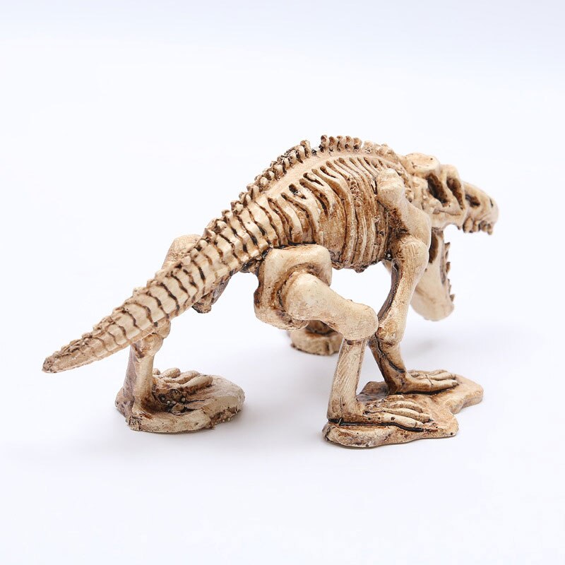 Simulatie Mini Dinosaurus Skelet Sculptuur Aquarium Landschap Decoratie Ornament Hars Dinosaurus Fossiel Decoratie Standbeeld Speelgoed