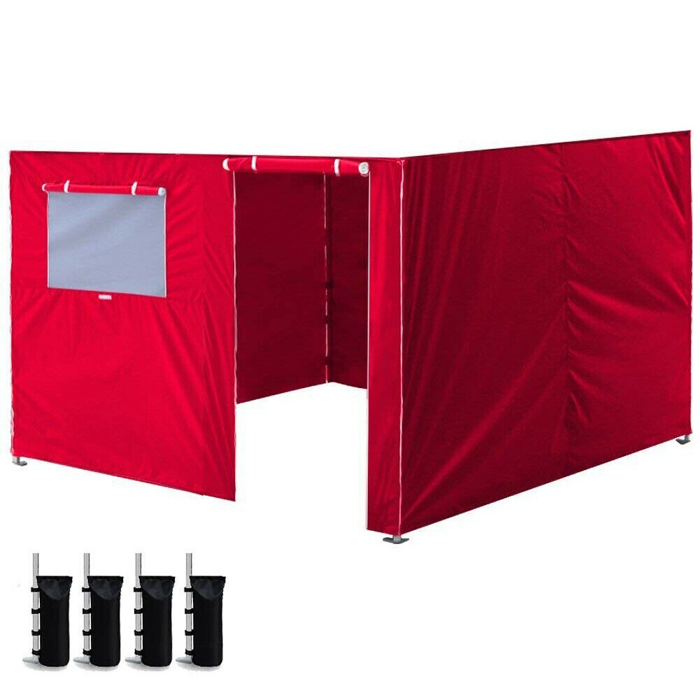 3X3m Ez Up Luifel Tent Oxford Doek Party Tent Muur Sides Waterdicht Tuin Patio Outdoor Luifel Commerciële Instant Tuinhuisjes: Rood