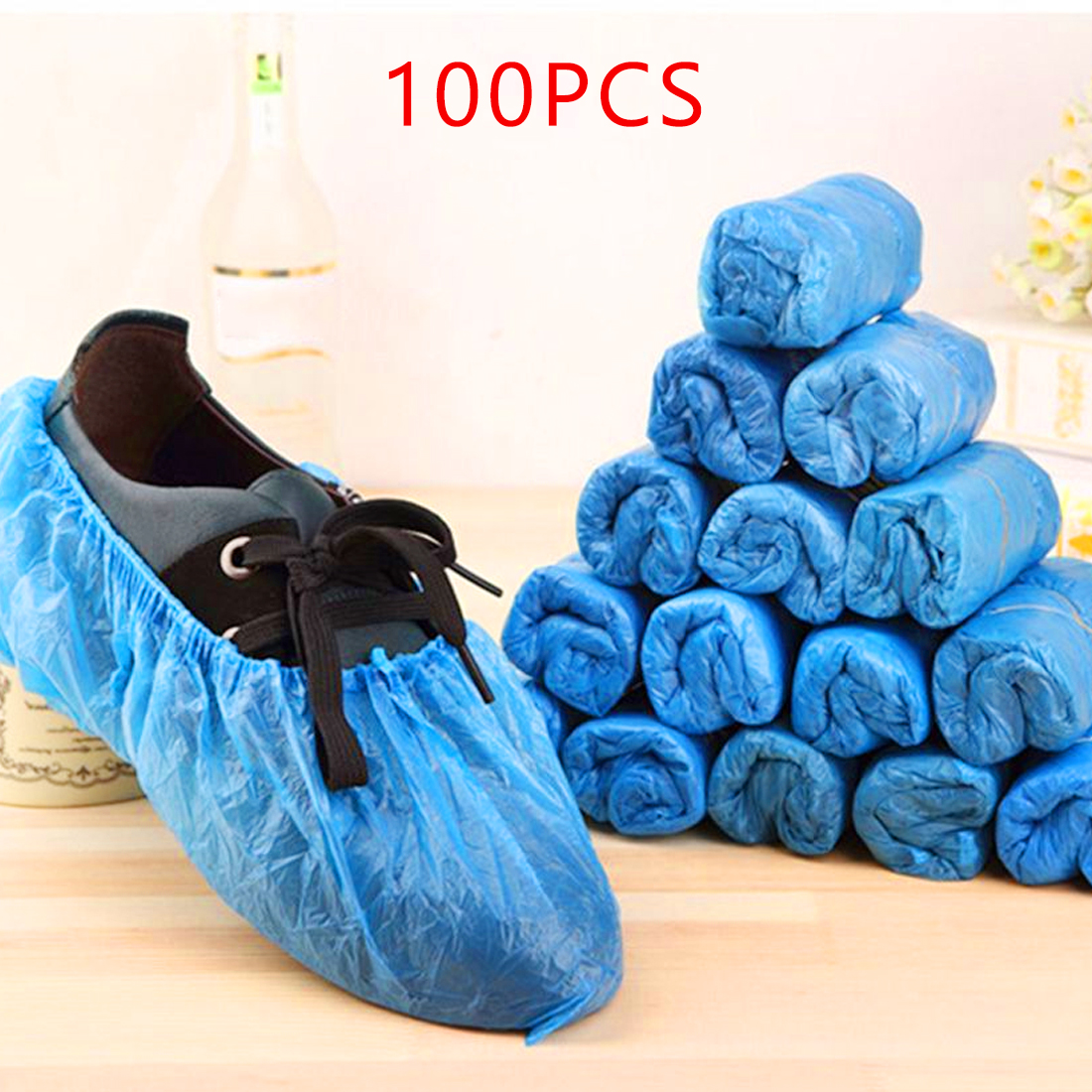 Proteggi scarpe copriscarpe stivali 2000 pezzi copriscarpe monouso copriscarpe impermeabili antipioggia antiscivolo 350 x 130mm: 100 pezzi