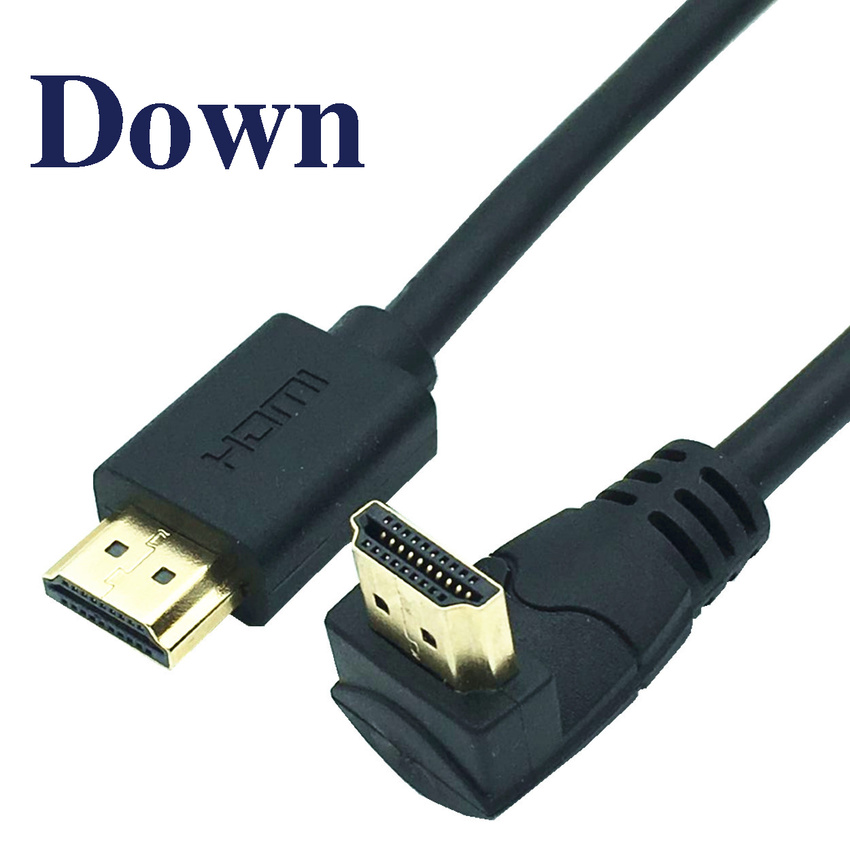 HDMI 2.0V 4K*2K @60HZ ,HDMI Male to HDMI Male UP DOWN LEFT RIGHT 90 Degree Angled Cable 15CM