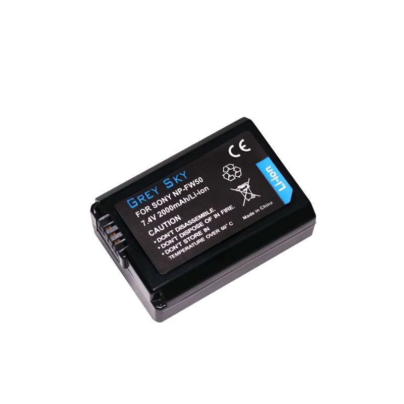 2000 mah np -fw50 np fw50 batterij-accu voor sony nex -3n nex -5 nex -5n nex -5r nex 2 alpha  a5000 a6500 dsc -rx10 alpha  a7s a7ii alpha 7r
