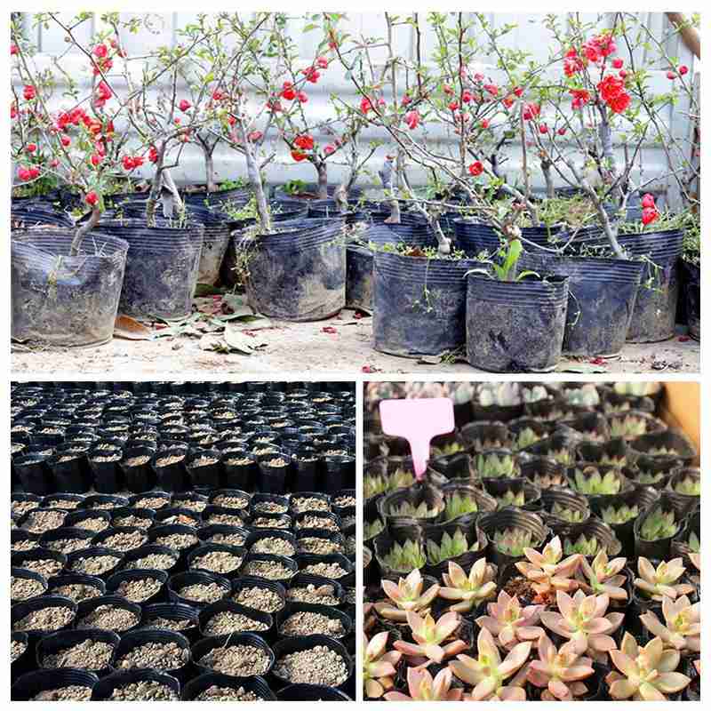 Flower Plant Pot Plastic Nursery Flowerpot Seedlings Planter Containers Set Bottom Hollow Nursery Pot Garden Plant Pot