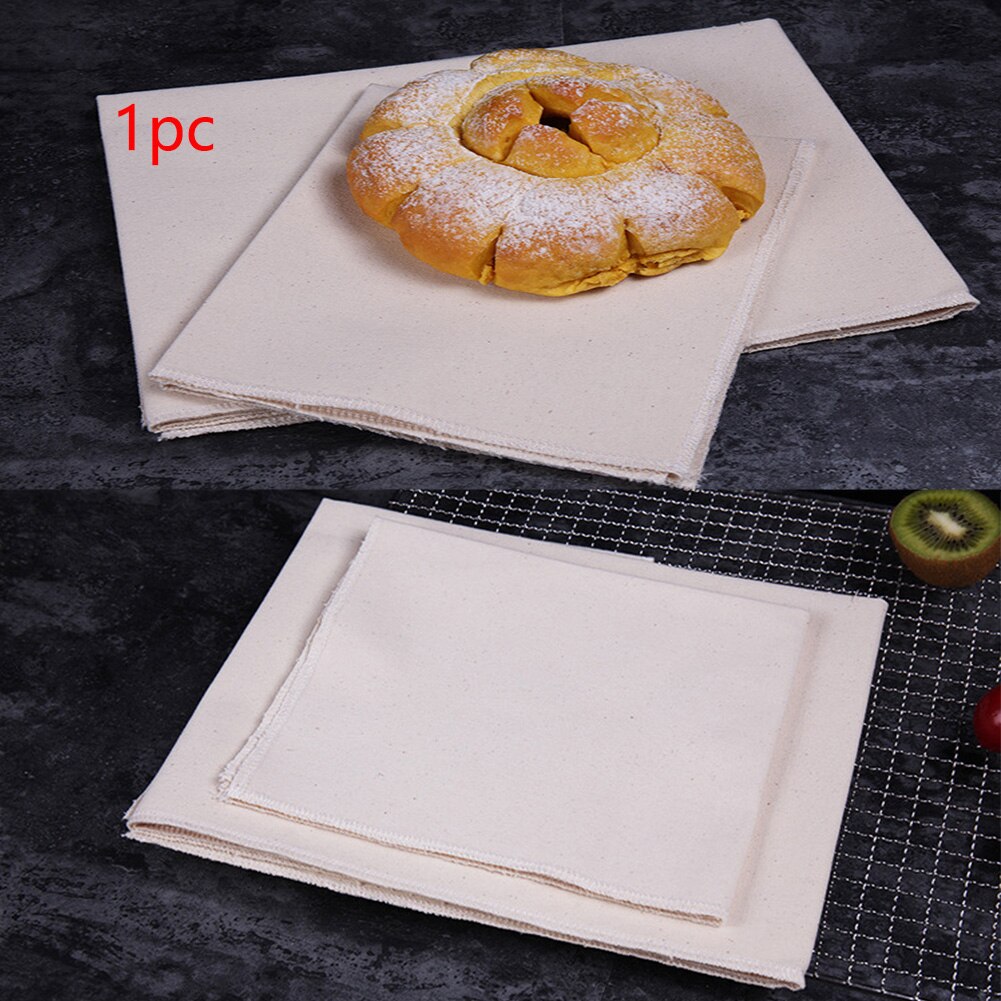 Proofing Cloth Fermented Cotton Blend Pastry Baking Kitchen Tool For Breads Dough Couche Bakers Mat Rectangular Thick