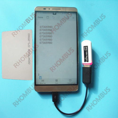 Micro 125KHz RFID Reader USB(10 digit D) Interface Support Ipad/Android/Windows