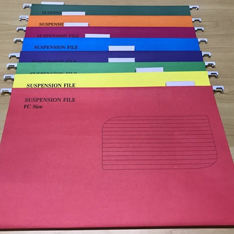 25 Pcs/Set Portable Suspension File Folder Hanging File Holder Paper Frame Documents Organizer