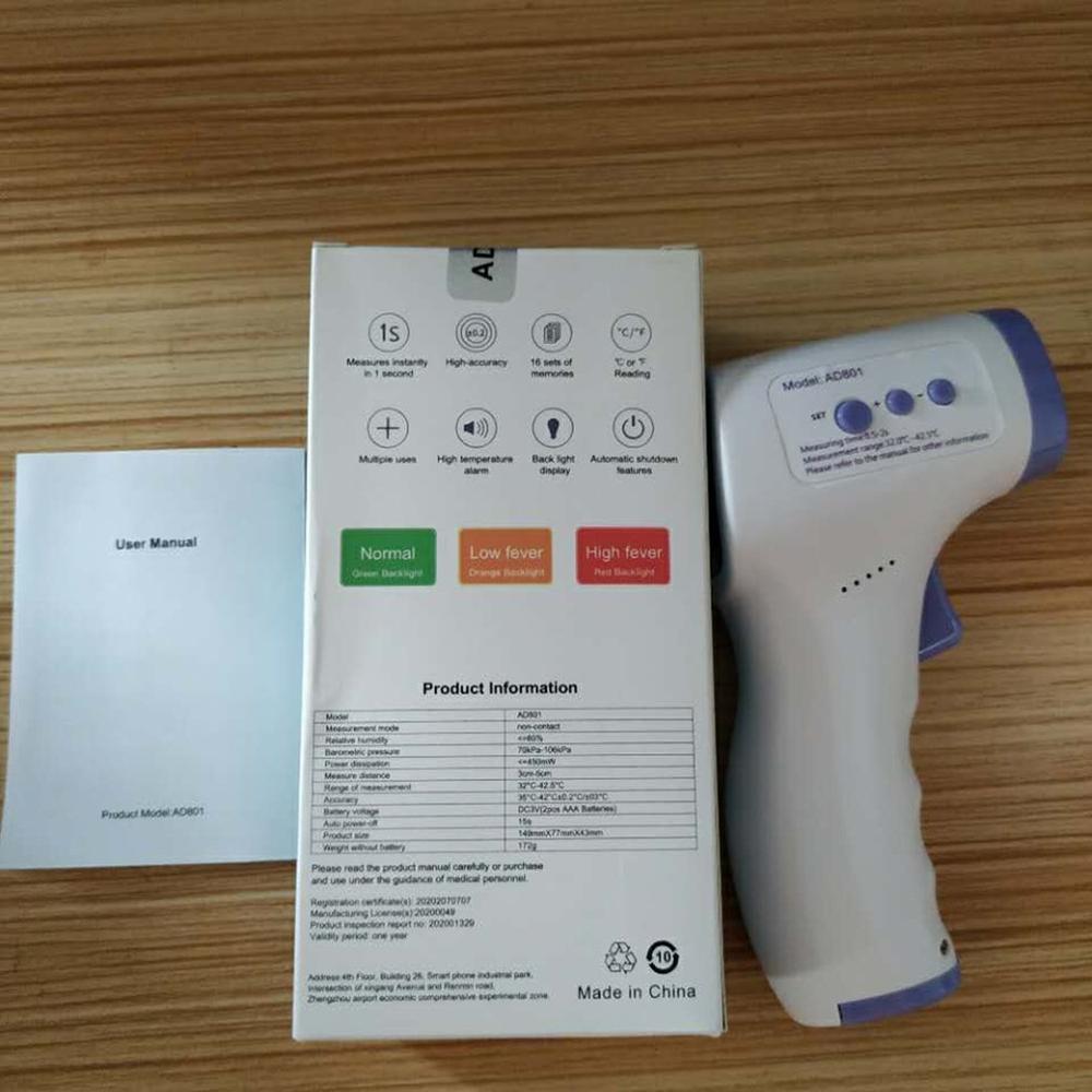 Non-Contact Infrared Thermometer Handheld Infrared Thermometer High Precision Measures Body Temperature