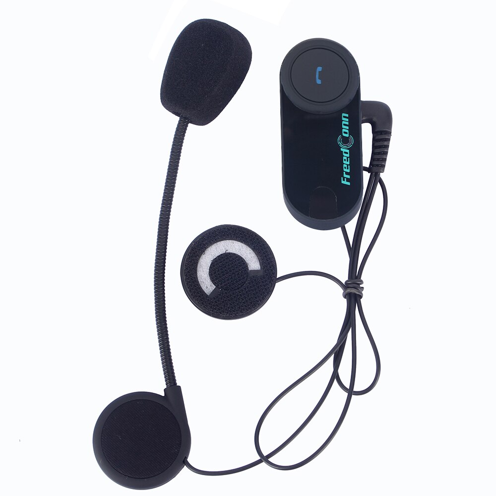 Freedconn Motorhelm Bluetooth Headset Intercom 100M Draadloze Bt Interphone Stereo Hoofdtelefoon Fm Radio