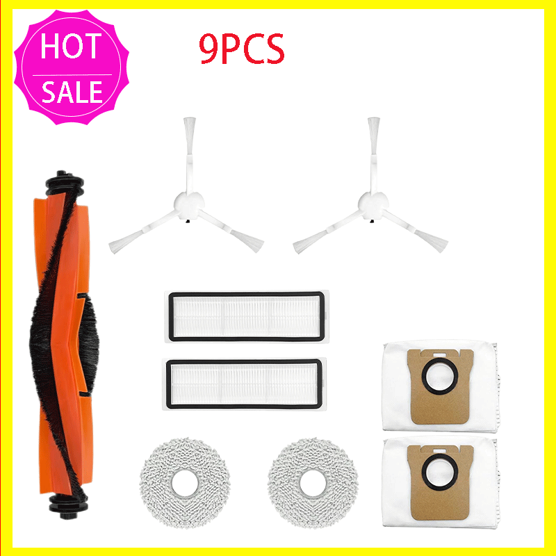 Voor (Xiaomi Robotstofzuiger X10+ / X20+ / X20 Plus) Reserveonderdelen Accessoires Hoofdzijborstel Mop Doek Stofzakfilter