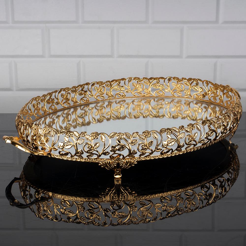 Dienblad Luxe Service Plaat Gouden Zilveren Ovale Grote Kleine Turks Arabisch Oosterse Oost