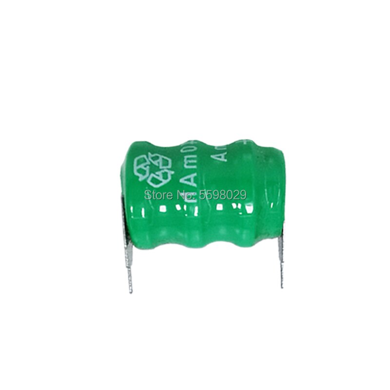 40mAh 3.6V Ni-MH Li-Po Lithium Li-polymer Bateria Batteries Rechargeable Button Coin Cell Battery With Solder Pins