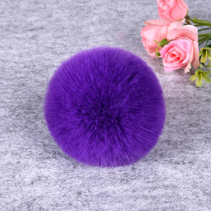 8Cm Diy Winter Zachte Pluizige Rex Konijnenbont Pom Pom Kunstmatige Harige Bal Voor Tassen Mutsen Cap Pompom Accessoires: 6