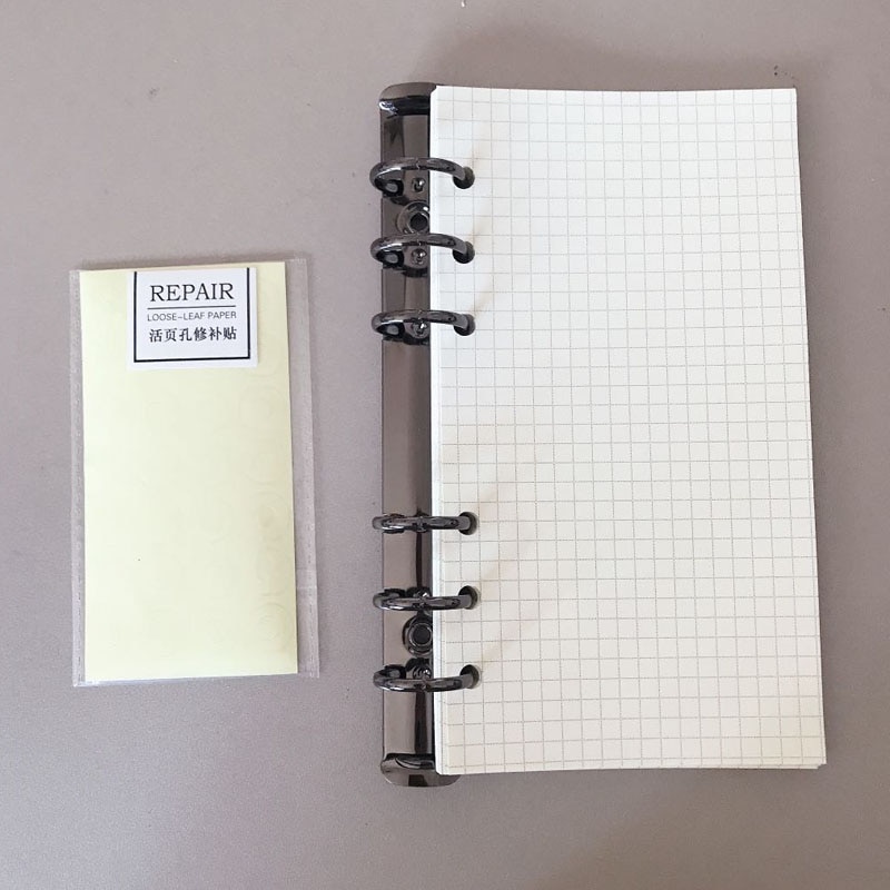A5 A6 6-Holes Notebook Refills Journal Inner Pages Notebook Planner Filler Line Blank Grid Diary Metal Loose Leaf Binder Clip Co