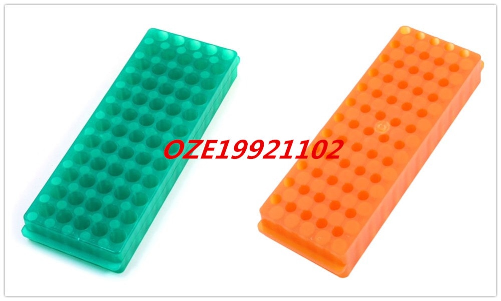 Dubbelzijdige groene polypropyleen 60- positie centrifugebuis pipetflesstandaard