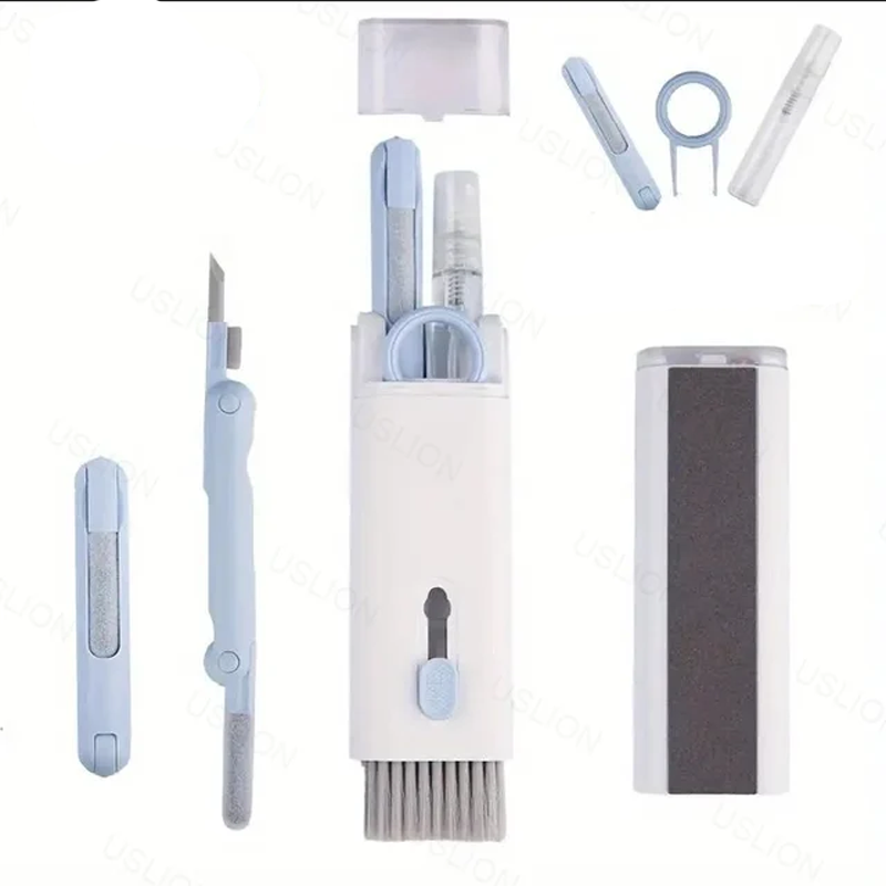 20-in-1-Reinigungsset, Computer-Tastatur-Reinigungsbürste, Kopfhörer, Reinigungsstift, Bildschirmreinigungswerkzeuge, Tastenkappen-Abzieher, multifunktionales Set: CORAL