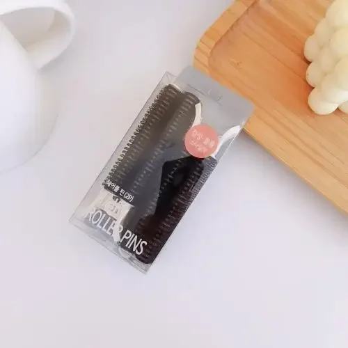 Haarwortel Pluizige Clip Koreaanse Haarspeld Krullen Haarspelden Knal Vaste Vorm Prachtige Haaraccessoires Perm Ijzer 2 Stuks Бигуди: Black