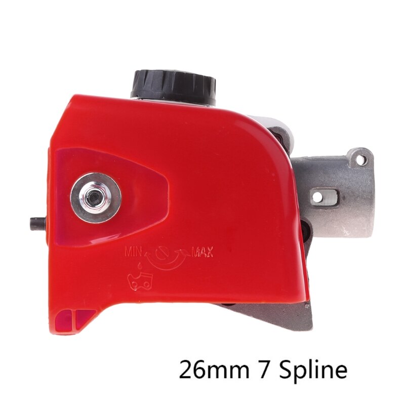 Tree Chainsaw Gear Head 26mm Spline Pole Saw Tree Cutter Chainsaw Gearbox Gear Head Tool 7/9 Spline