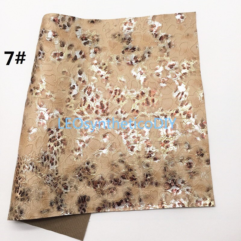 1pc 21 x 29cm luipaardprint imitatieleer stof, synthetisch leer stof leren vellen voor het maken van strikken leosyntheticodiy  t427a: 7