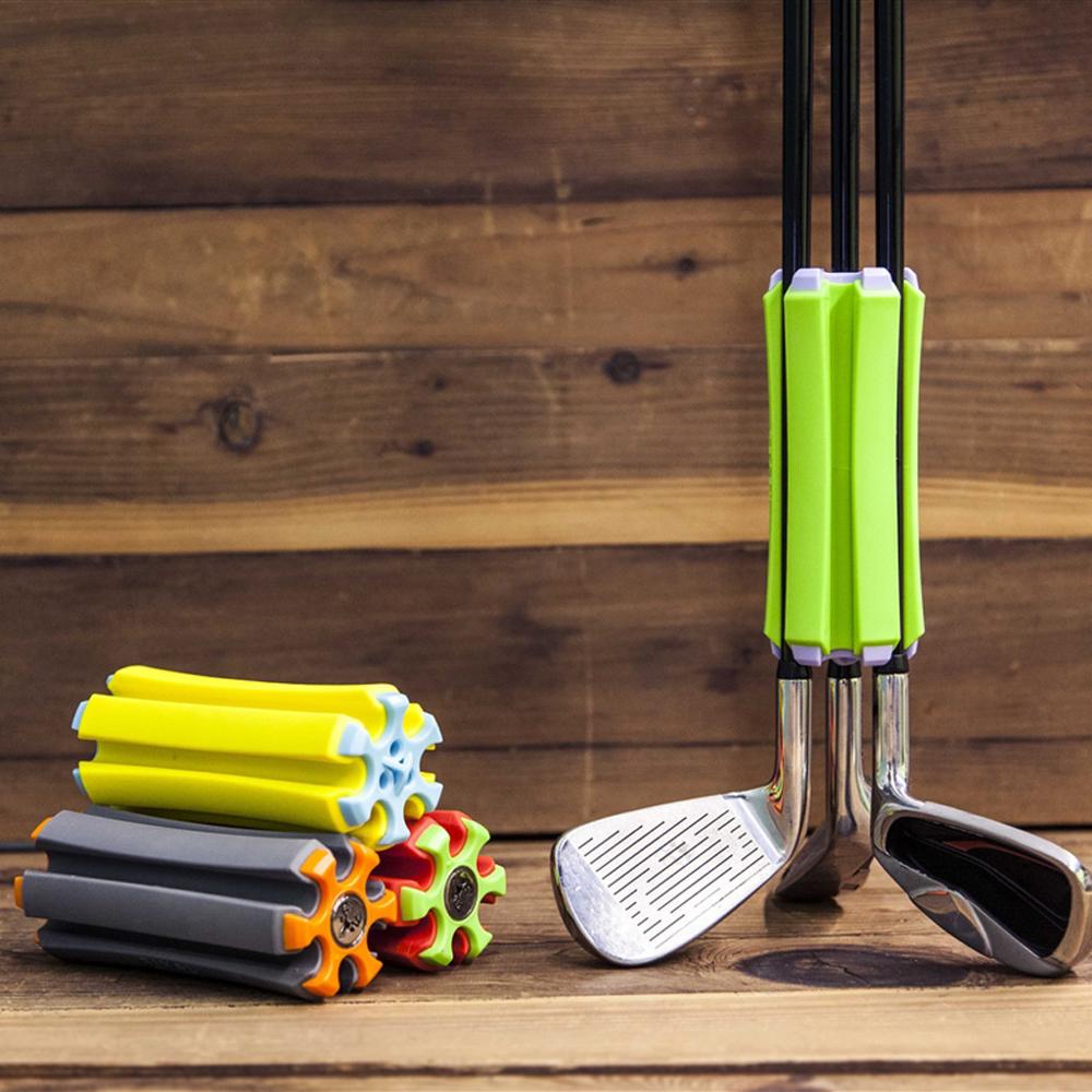 1 Pcs Golf Club Holder Carrier Storage Tool Hold 6 Clubs Lightweight Portable Golf Stick Container